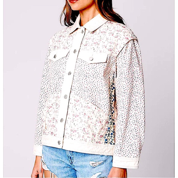 NWOT Blank NYC Full Bloom Tucker Jacket - Picture 3 of 16